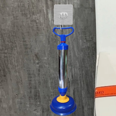 bơm thụt thông tắc bồn cầu vệ sinh inox - tặng móc dán tường to