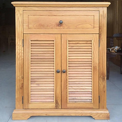 Tủ Giày Victoria 2 Cánh Lá Sách Gỗ Sồi IBIE SRVIC2SO (80cm)