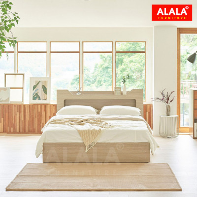 Giường ngủ ALALA1208 + 3 hộc kéo / Miễn phí vận chuyển và lắp đặt/ Đổi trả 30 ngày/ Sản phẩm được bảo hành 5 năm từ thương hiệu ALALA/ Chịu lực 700kg 