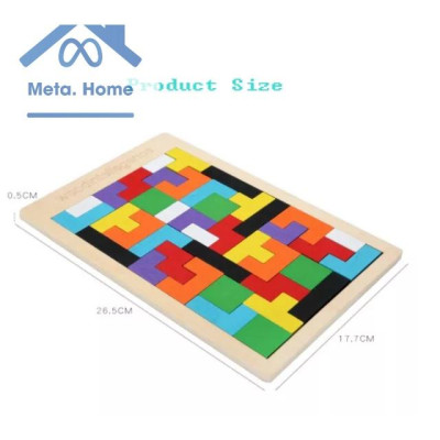 Xếp gạch bằng gỗ - Xếp hình tư duy cho bé