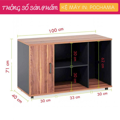 Kệ để máy in gỗ SMLIFE Pochama