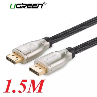 Ugreen UG30119DP107TK 1.5M Màu Đen Cáp 2 Đầu Displayport V1.2 cao cấp hỗ trợ 4K*2K 60GHz - HÀNG CHÍNH HÃNG