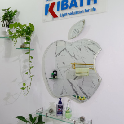 Gương Soi Kibath Hình Trái Táo KT 60x57 cm 