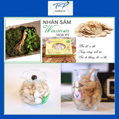 Nhân Sâm Wisconsin Hoa Kỳ (Sâm Mỹ) Cắt Lát 4 tuổi100g 50g: Bồi Bổ Sức Khỏe, Tăng Sức Đề Kháng, Điều Hòa Lipid Máu.