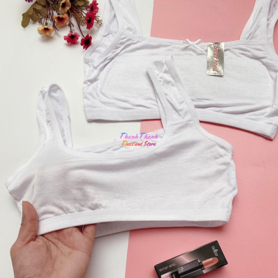 Áo lá học sinh Thái Lan SH  013 , áo ngực bra vải coton Free Size
