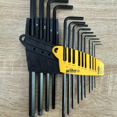 Bộ lục giác Wiha 24851 màu đen 13 chi tiết hệ inch (mã 24189 kèm hộp)