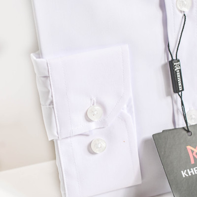 Áo sơ mi tay dài màu trắng Khatoco