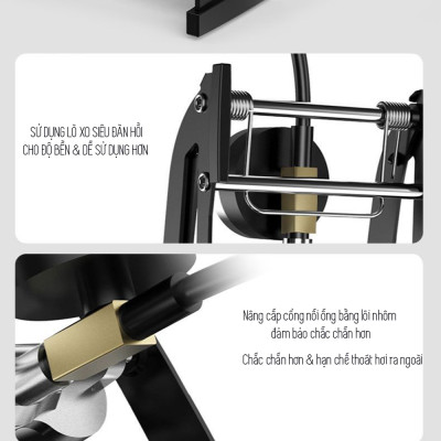 Bơm Đạp Chân 2 Nòng Xilanh 6 Bar 170 PSI Siêu Bơm Chất Lượng Cao Cho Xe Đạp, Xe Máy, Xe Ô tô, Xe Hơi Đa Năng Dễ Dàng Xếp Gọn Và Sử Dụng Tặng Kèm 3 Chốt Chân Lỗ Bơm Super Pump Mai Lee  J055B