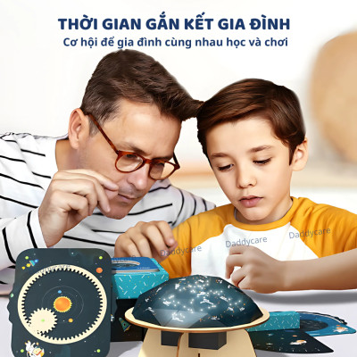 Đồ chơi lắp ráp mô hình lắp ghép robot vũ trụ, Đồ chơi khoa học Stem cho bé 5,6,7,8,9,10 tuổi Mideer stembox