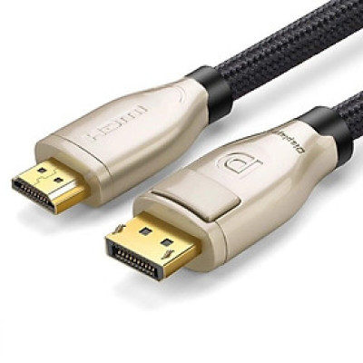 Ugreen UG30119DP107TK 1.5M Màu Đen Cáp 2 Đầu Displayport V1.2 cao cấp hỗ trợ 4K*2K 60GHz - HÀNG CHÍNH HÃNG
