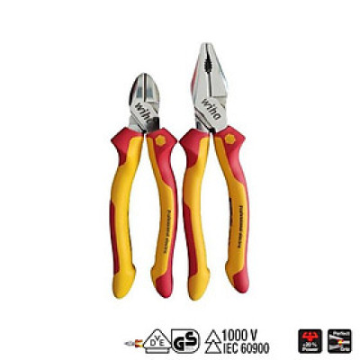 Bộ 2 kìm Wiha cách điện 1000V 26714 & 43340