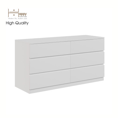 [Happy Home Furniture] OLA, Tủ lưu trữ 6 ngăn kéo, 128cm x 45cm x 66cm ( DxRxC), THK_087