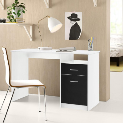 Bàn máy tính tại nhà bằng gỗ thiết kế nhỏ gọn SMLIFE Duane