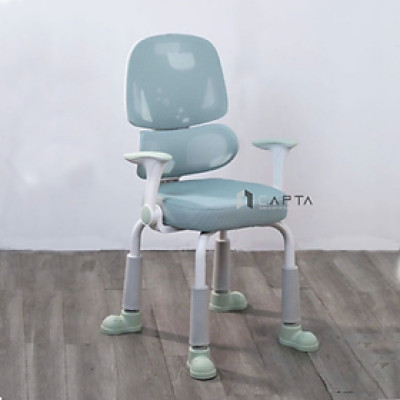 Ghế học sinh chống gù màu xanh xám hồng CE1035-M Nội thất Capta Ghế trẻ em học bài hỗ trợ cột sống lưng lưới tay nhựa điều chỉnh chân sắt sơn tĩnh điện đế nhựa có thể điều chỉnh độ cao Study chair hcm