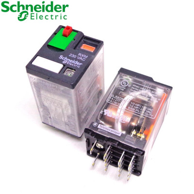 Rơ le RXM4AB2P7 Schneider - 14 chân, có đèn, có phím test  | Hàng Chính hãng |