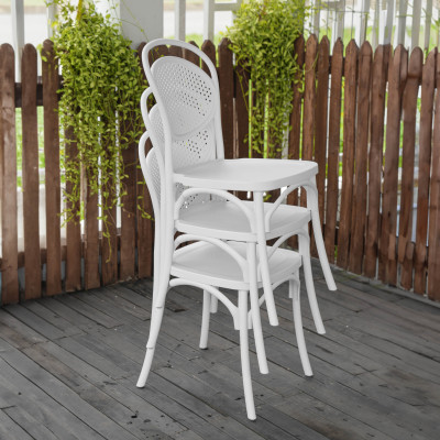 Ghế nhựa đúc phong cách Châu Âu