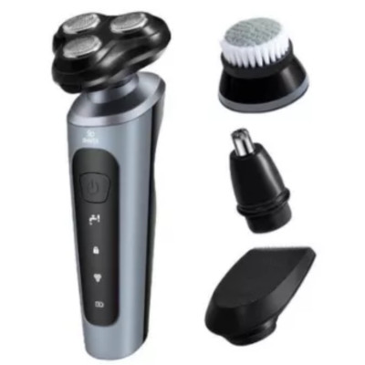 Máy Cạo Râu Đa Năng 4 Trong 1  9D - Cạo Râu, Tỉa Lông Mũi, Tông Đơ, Rửa Mặt - HÀNG CHÍNH HÃNG MINIIN