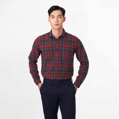 Áo sơ mi dạ dài tay nam May 10 dáng Regularfit mã 010122406 19