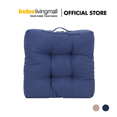 Đệm vuông ngồi bệt , nệm lót ghế ngồi SOLONA màu xanh dương, kèm tay xách tiện lợi Index Living Mall |nhập khẩu Thái Lan