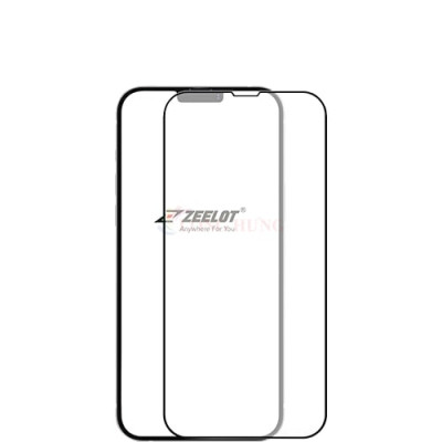 Dán màn hình cường lực Full viền chống vân tay Zeelot dành cho iPhone 15 Pro Max/15 Pro/15 Plus/15/14/13/12/11 - Hàng chính hãng