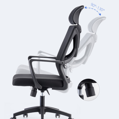 Ghế Văn Phòng Dành Cho Sếp - Lưng Cao có Tựa Đầu Hỗ Trợ Lưng  9199 (giúp làm việc cả ngày không lo mệt mỏi) 