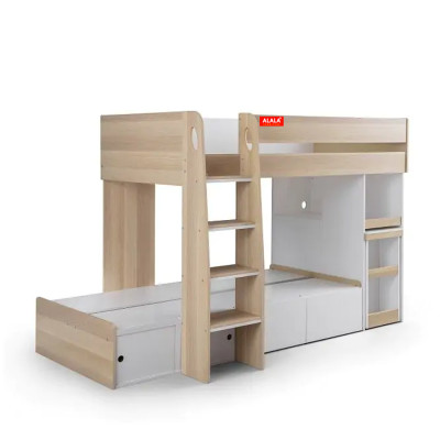 Giường tầng trẻ Em ALALA/ Miễn phí vận chuyển và lắp đặt/ Đổi trả 30 ngày/ Sản phẩm được bảo hành 5 năm từ thương hiệu ALALA/ Chịu lực 700kg