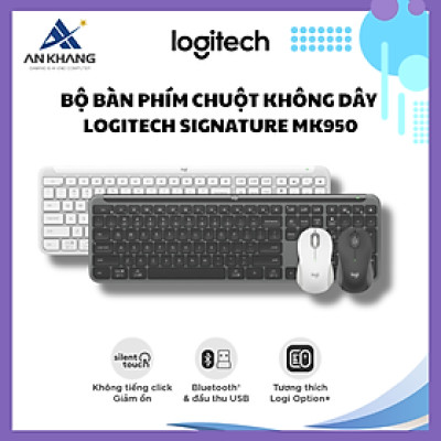 Bộ bàn phím chuột không dây Logitech Signature MK950 - Hàng Chính Hãng