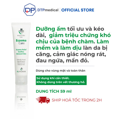 Kem bôi y tế ALHYDRAN Eczema Care 59ml làm giảm triệu chứng bệnh chàm, giảm ngứa, mẩn đỏ và cảm giác nóng rát