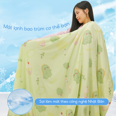 [CHĂN HÈ MÁT LẠNH] Mền lạnh I Cool Advance NIN House NM8030 2mx2m2 |Chăn mền Ice silk cao cấp, Chăn điều hoà nhiều độ
