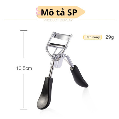 Dụng cụ bấm mi HIDATI INOX cho hàng mi cong dài lâu Cán Đen - Kẹp Bấm Mi cao cấp nhỏ gọn tiện dụng dễ dàng mang theo