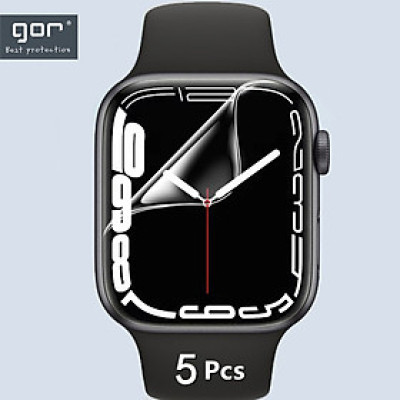 Bộ 5 Miếng Dán Gor TPU Cho đồng hồ Apple Watch 4/ 5/ 6/ 7/ 8/ 9/ 10/ SE Size 40/ 41/ 44/ 45/ 42/ 46 mm (Hộp 5 miếng)_ Hàng Chính Hãng