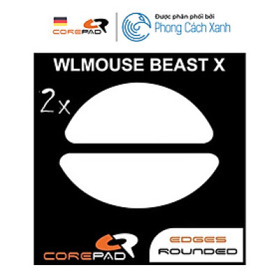 Feet chuột PTFE Corepad Skatez PRO WLmouse BEAST X Wireless (2 bộ) - Hàng Chính Hãng