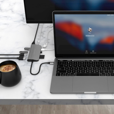 CỔNG CHUYỂN HYPERDRIVE POWER 9-IN-1 USB-C HUB FOR IPAD PRO 2018, MACBOOK, SURFACE, ULTRABOOK, CHROMEBOOK PC & USB-C DEVICES – HD30F - HÀNG CHÍNH HÃNG