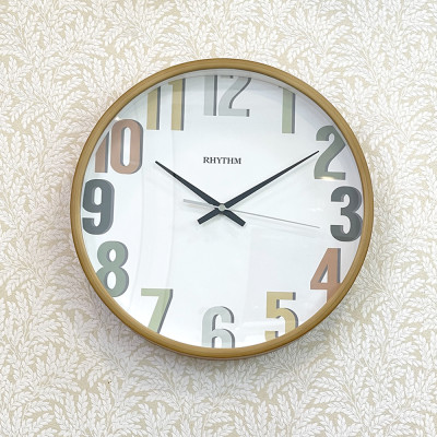 Đồng hồ Rhythm CMG140NR06 Kt 30.0 x 4.5cm, 680g Vỏ gỗ. Dùng Pin.