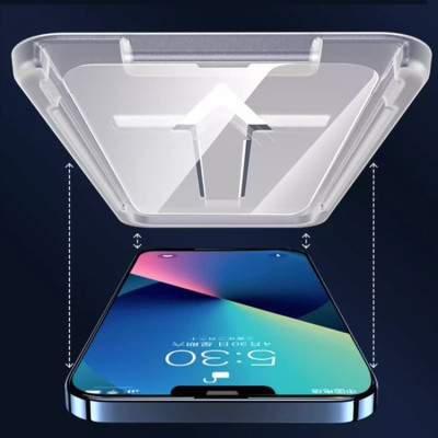 Dán Cường Lực chống vân tay cho Iphone 16 Series GOR, Kèm khung dán, Bộ 2 Kính - Hàng chính hãng