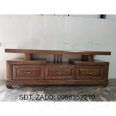 Kệ tivi gỗ sồi đen kiểm tra trước khi nhận hàng