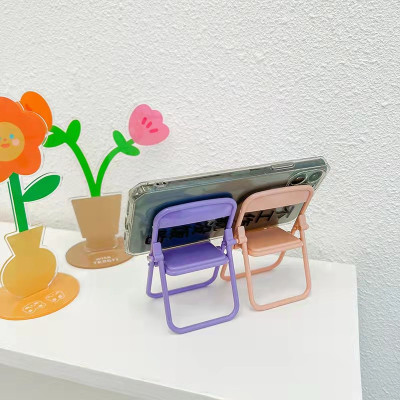 Giá Đỡ Điện Thoại Hình Ghế Xếp Gọn Dễ Thương Mẫu Mới Nhỏ Gọn Tiện Dụng Đẹp Mắt, Thích Hợp Trang Trí Nhà Cửa Văn Phòng Hàng Nhập Khẩu