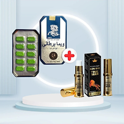 Hot deal Viên uống Ngựa thái ( 10 viên) tặng kèm 1 chai xịt dùng ngoài nam giới true man ( 5+2ml)