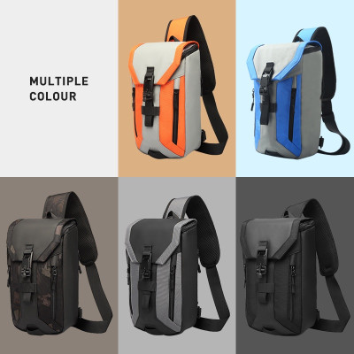 Túi xách messenger OZUKO đeo chéo vai và ngực nhiều lớp không thấm nước cho nam