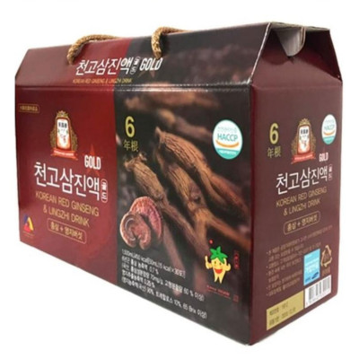 Thực phẩm tốt cho sức khỏe: Nước Uống tinh chất Nhân Sâm CHEONGO Gold (CAO THIÊN SÂM) Hộp 30 gói x 50ml