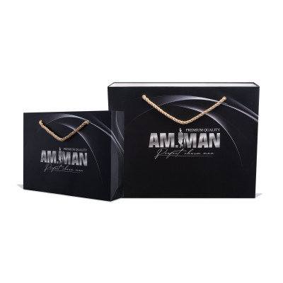 Combo tinh hoa nam giới AM MAN: Sữa tắm gội nam AM FANTASTIC 5in1 365ml & Gel rửa mặt AM AGERASIA 100ml & Bọt vệ sinh nam AM CHERISH 120ml kèm hộp túi làm quà tặng