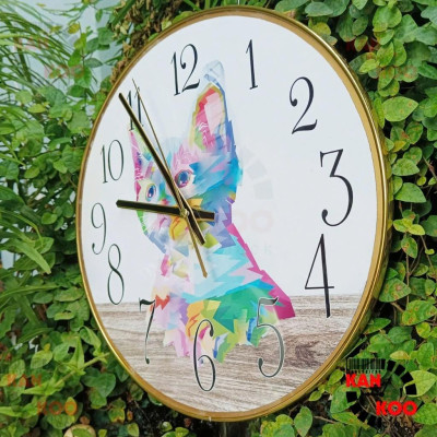 Kim đồng hồ treo tường Kankoo Clock mã số 3807 màu vàng- đen kết hợp