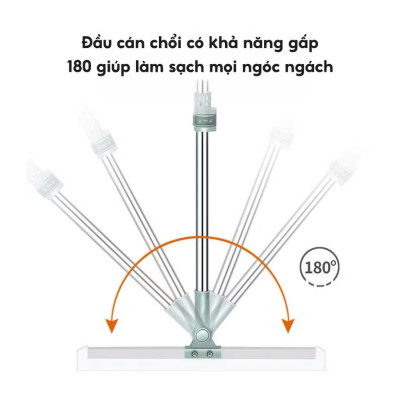 Cây Gạt Nước Chà Sàn Nhà Tắm Silicon Thông Minh Xoay 360 Độ LOẠI 50CM - HÀNG CHÍNH HÃNG MINIIN