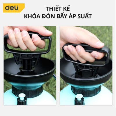 Bình Xịt Tưới Cây 8L Deli Cao Cấp - Bình Phun Thuốc Sâu, Phun Sương, Xịt rửa xe, Thuốc muỗi