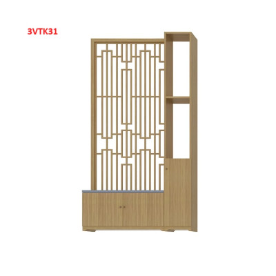 Vách ngăn phòng khách nhà bếp, Tủ kệ vách ngăn phòng 3VTK31 - Nội thất lắp ráp Viễn Đông Adv