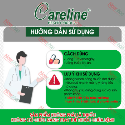 Liver Tonic 13000mg Careline hộp 60 viên cải thiện chức năng gan giúp giải độc mát gan hạ men gan