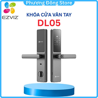 Khóa vân tay thông minh EZVIZDL05 Cảnh báo trên di động, mã chống nhìn trộm, Chuông cửa điện tử tích hợp (bao công lắp đặt)