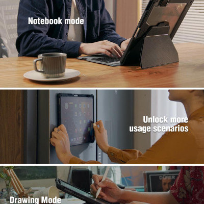 Bao Da Kèm Bàn Phím cho iPad Pro 11 inch & iPad Pro 13 inch M4 2024 Nillkin Bumper Link Keyboard Case (Có Đèn Nền Backlit Keyboard) - Hàng Chính Hãng