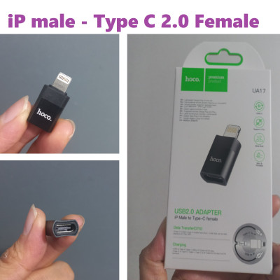 [ Type C  Adapter ] Đầu chuyển type C sang USB 3.0  / iP hỗ trợ OTG cho điện thoại tablet laptop hoco UA17 _ hàng chính hãng