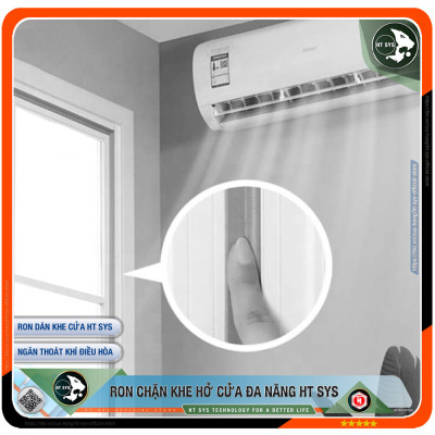 Ron Chặn Khe Cửa HT SYS - Chất Liệu PU Và PE Cải Tiến - Ron Chặn Khe Cửa, Chân Cửa, Khung Cửa - Ngăn Gió Lùa, Cách Âm, Chống Bụi, Ngăn Côn Trùng, Chống Thoát Khí Điều Hòa, Chống Va Đập Cửa - Hàng Chính Hãng